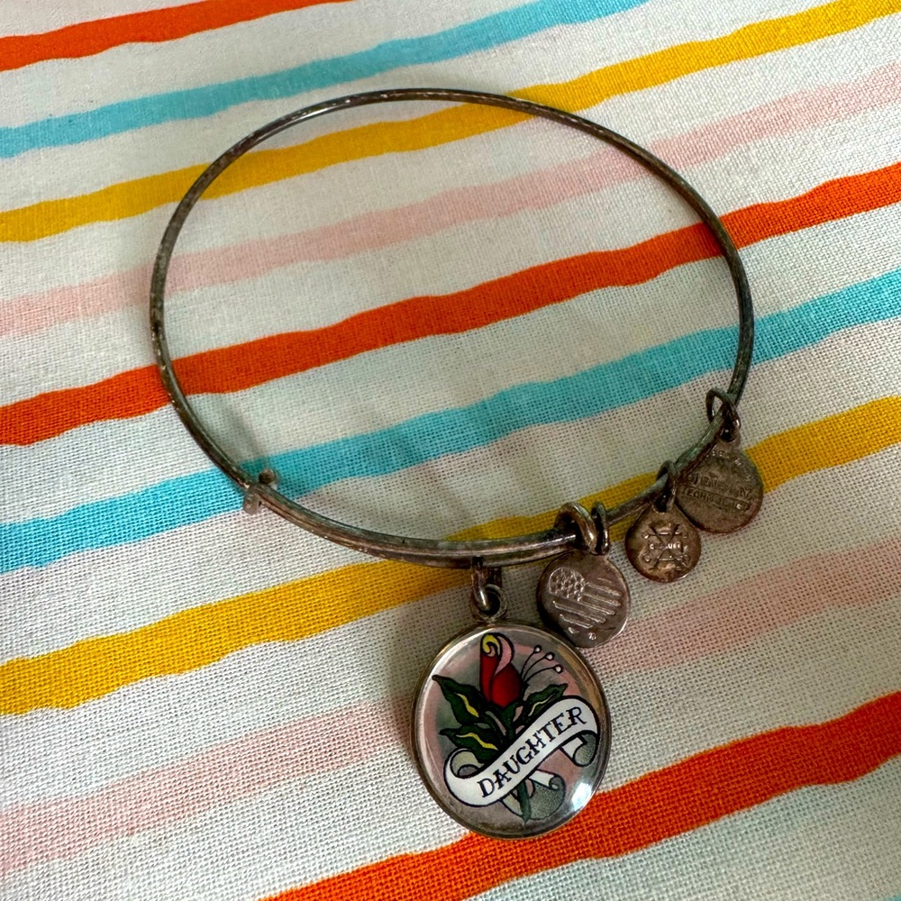 Alex and Ani daughter tattoo style bangle